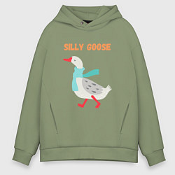 Толстовка оверсайз мужская Silly Goose, цвет: авокадо