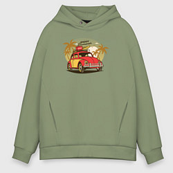 Толстовка оверсайз мужская Enjoy Summer car, цвет: авокадо