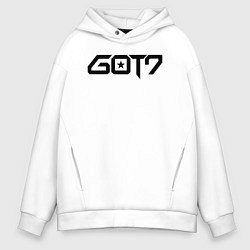 Толстовка оверсайз мужская Got7 bambam, цвет: белый