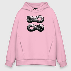 Толстовка оверсайз мужская Мтб и трюки, цвет: светло-розовый