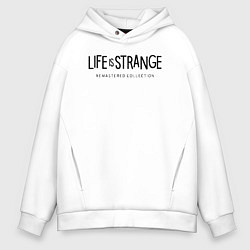 Толстовка оверсайз мужская Life Is Strange - logo, цвет: белый