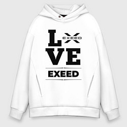 Толстовка оверсайз мужская Exeed Love Classic, цвет: белый