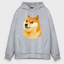 Толстовка оверсайз мужская Пёс Доге, цвет: меланж