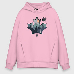 Толстовка оверсайз мужская Бездорожье, цвет: светло-розовый