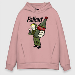 Толстовка оверсайз мужская Fallout nuka vodka, цвет: пыльно-розовый