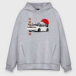 Толстовка оверсайз мужская Nissan Silvia S14 Sr20 Japan Car, цвет: меланж