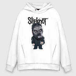 Толстовка оверсайз мужская Седьмой Slipknot, цвет: белый