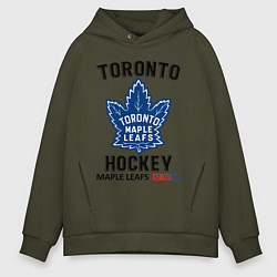 Толстовка оверсайз мужская Торонто нхл, цвет: хаки