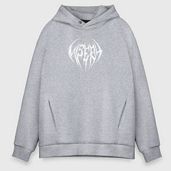 Толстовка оверсайз мужская Misery, белый, цвет: меланж