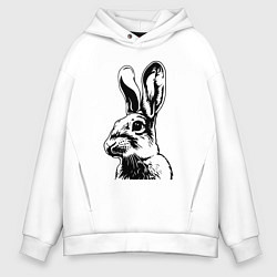 Мужское худи оверсайз Wild rabbit