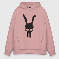 Толстовка оверсайз мужская Donnie Darko punisher, цвет: пыльно-розовый