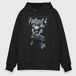 Толстовка оверсайз мужская Fallout 4 - Ultracite Power Armor, цвет: черный