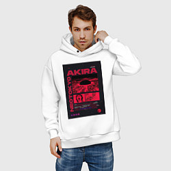 Толстовка оверсайз мужская Akira poster, цвет: белый — фото 2