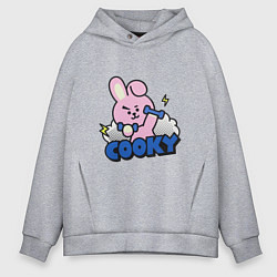 Толстовка оверсайз мужская Cooky BT21 Jungkook, цвет: меланж