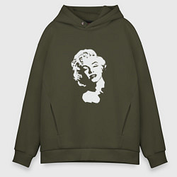 Толстовка оверсайз мужская Monroe, цвет: хаки