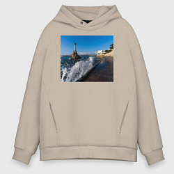 Толстовка оверсайз мужская Севастополь, цвет: миндальный