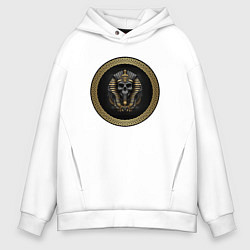 Толстовка оверсайз мужская Череп фараона, цвет: белый