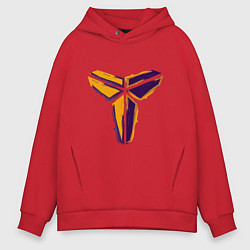Толстовка оверсайз мужская Kobe logo, цвет: красный