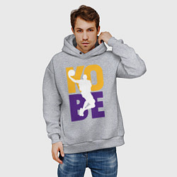 Толстовка оверсайз мужская Kobe fly, цвет: меланж — фото 2