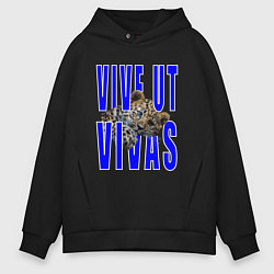 Толстовка оверсайз мужская Vive ut vivas, цвет: черный