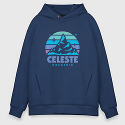 Толстовка оверсайз мужская Celeste mountain, цвет: тёмно-синий