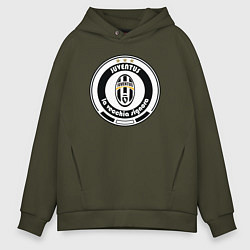 Толстовка оверсайз мужская Juventus club, цвет: хаки