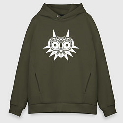 Толстовка оверсайз мужская Легенды о Зельде - дух, цвет: хаки