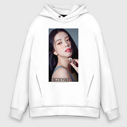 Толстовка оверсайз мужская Kim Jisoo, цвет: белый