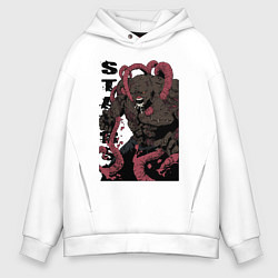 Толстовка оверсайз мужская Staarss - nemesis, цвет: белый