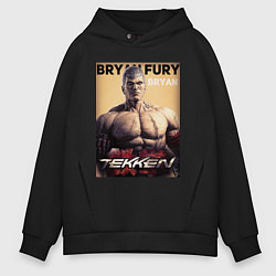 Толстовка оверсайз мужская Tekken 8 Bryan Fury, цвет: черный