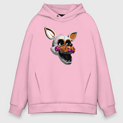 Толстовка оверсайз мужская Голова Мангла, цвет: светло-розовый