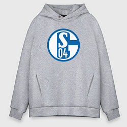 Толстовка оверсайз мужская Schalke 04 fc club, цвет: меланж