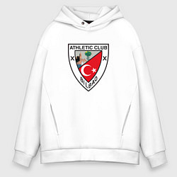 Толстовка оверсайз мужская Атлетик Б, цвет: белый
