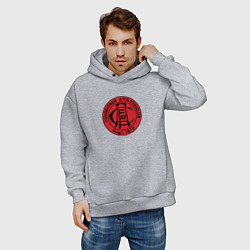 Толстовка оверсайз мужская Аустрия Вена, цвет: меланж — фото 2