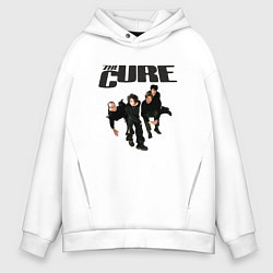 Толстовка оверсайз мужская The Cure - A Band from UK, цвет: белый