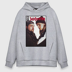 Толстовка оверсайз мужская Jay and Silent Bob, цвет: меланж