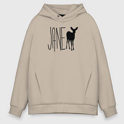 Толстовка оверсайз мужская Джейн с футболки Макс из Life is Strange, цвет: миндальный