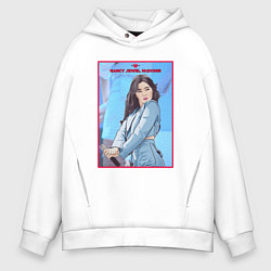 Толстовка оверсайз мужская Nancy Момаленд, цвет: белый