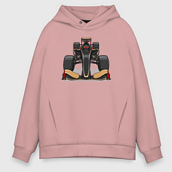 Толстовка оверсайз мужская Формула-1 Lotus, цвет: пыльно-розовый