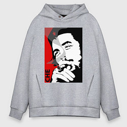 Толстовка оверсайз мужская Эрнесто Че - Гевара, цвет: меланж