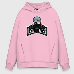 Толстовка оверсайз мужская Силовики из Детроита, цвет: светло-розовый