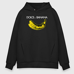 Толстовка оверсайз мужская Dolce Banana, цвет: черный