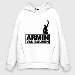 Толстовка оверсайз мужская Armin van buuren, цвет: белый