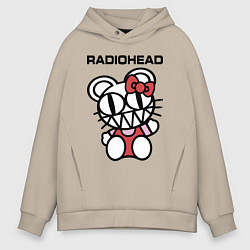 Толстовка оверсайз мужская Radiohead toy, цвет: миндальный