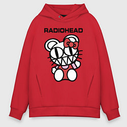 Толстовка оверсайз мужская Radiohead toy, цвет: красный
