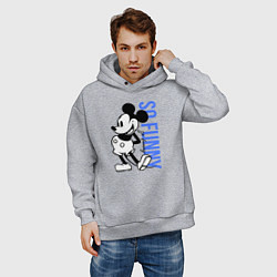 Толстовка оверсайз мужская So funny Mickey, цвет: меланж — фото 2