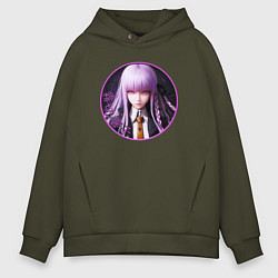 Толстовка оверсайз мужская Кёко Киригири: Danganronpa, цвет: хаки
