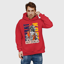 Толстовка оверсайз мужская Коби Брайант Лейкерс, цвет: красный — фото 2