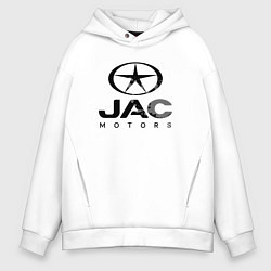 Толстовка оверсайз мужская Jac - logo, цвет: белый