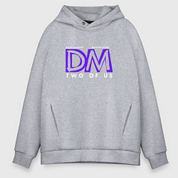 Толстовка оверсайз мужская Depeche Mode - Two of us, цвет: меланж